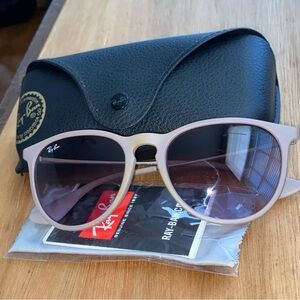 Ray-Ban Erika Sunglasses RB 4171 6000/68 Matte Taupe Sand Brown w/case 54&18 145